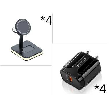 New Three-in-one Wireless Charger Magnetic Bracket - 8PC